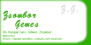 zsombor gemes business card