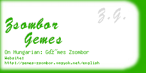 zsombor gemes business card